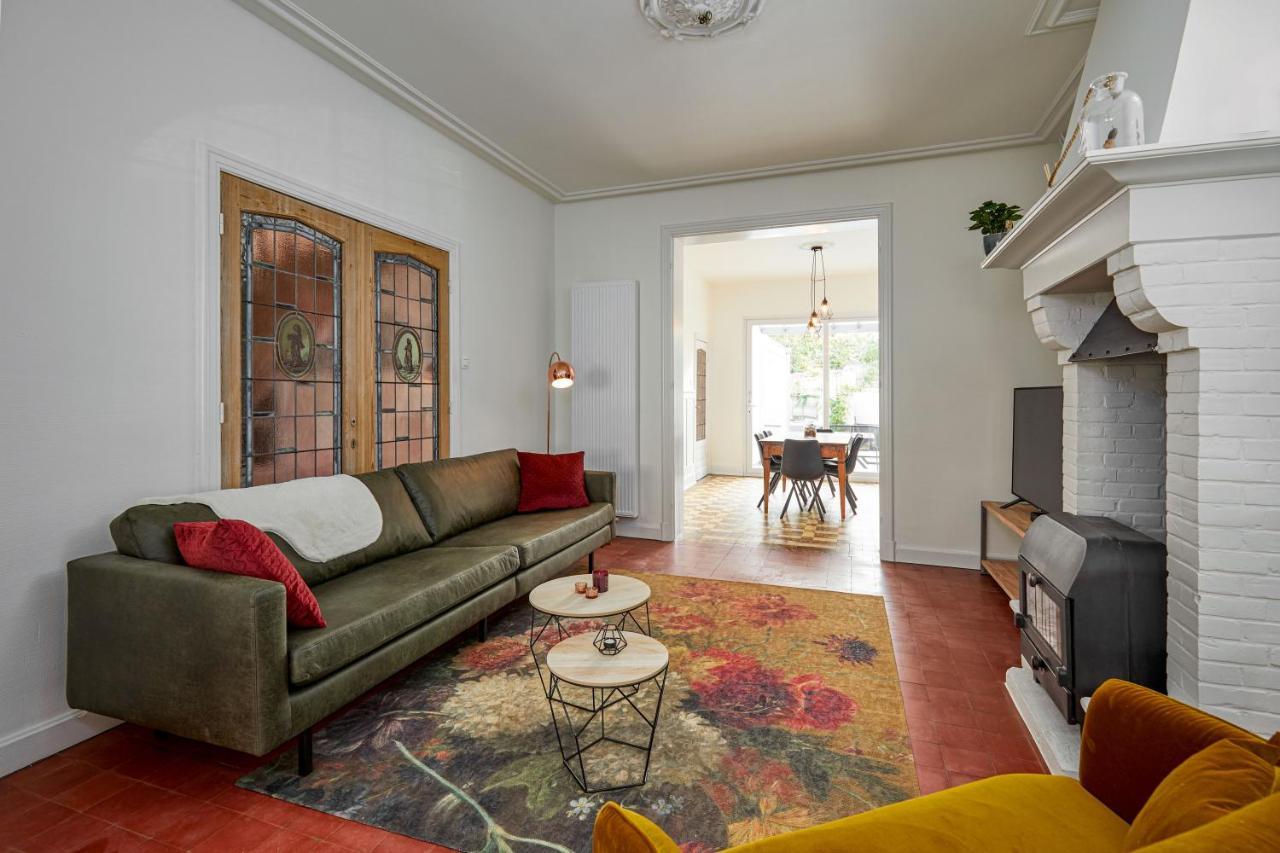 Trendy, Authentieke Woning Met Groot Terras En Tuin Villa Brugge Bagian luar foto